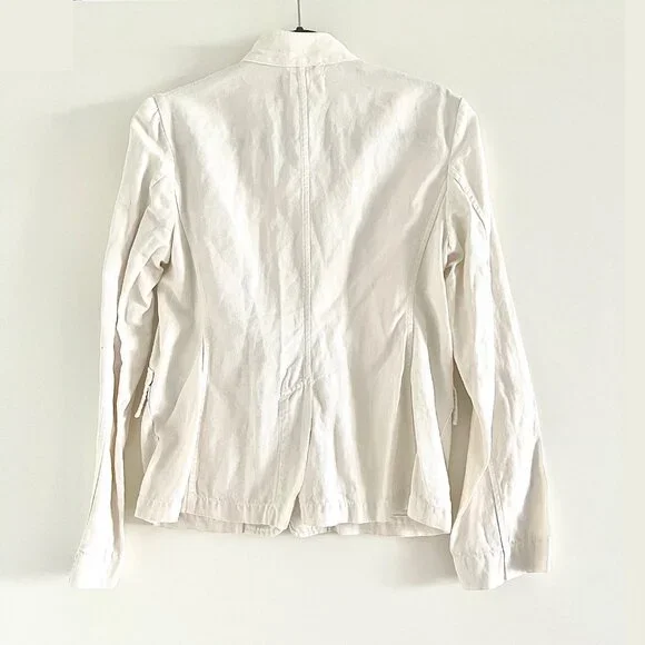 Nili Lotan Cambre Utility Jacket in White Sand Size M - Picture 5 of 14